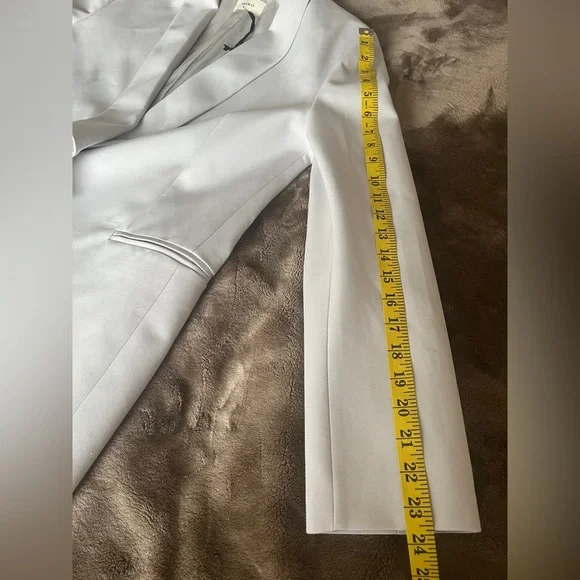 VICOLO Light Gray Tailored Blazer with Notched Lapels - Picture 11 of 11
